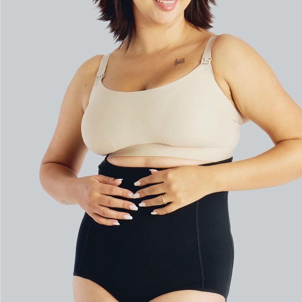 Belly Bandit black Postpartum Sculpting Girdle size Medium.